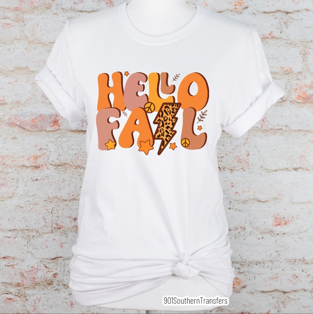 Hello Fall Dtf heat Transfer